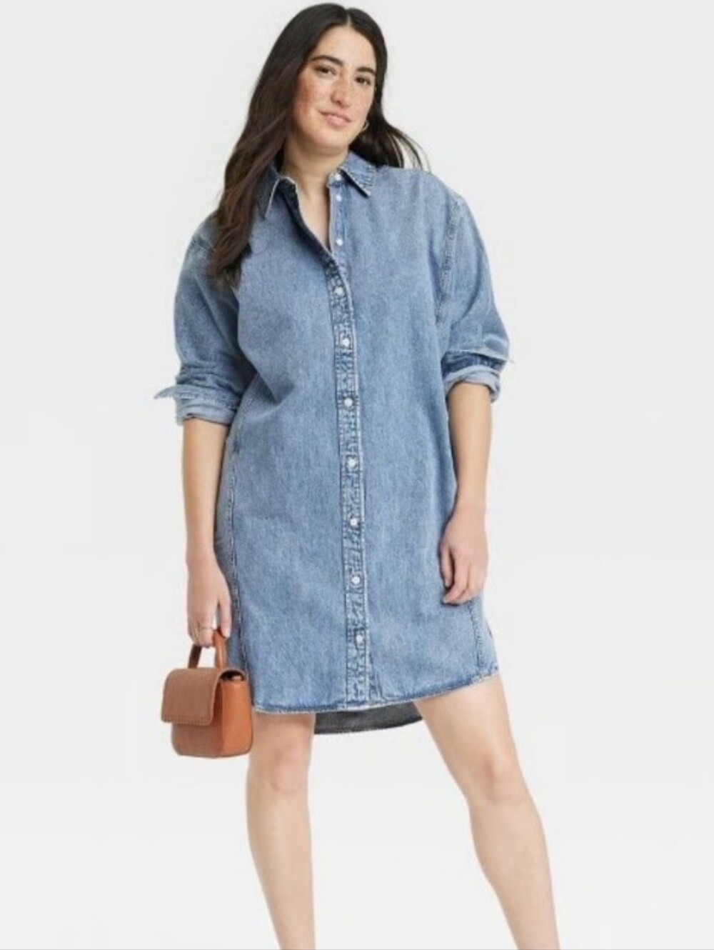 Universal Thread 100% Cotton Denim Shirt Mini Dress Blue Size XXL